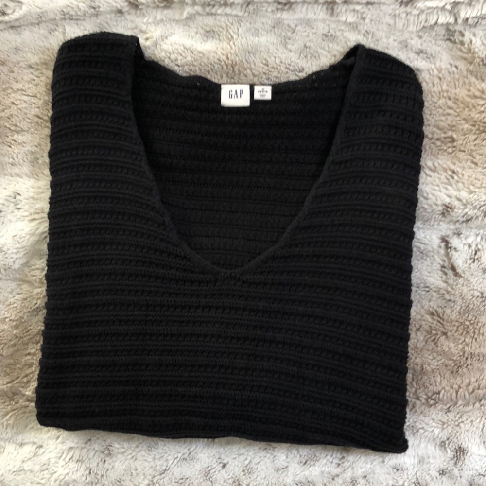 GAP 3/4 Sleeve Crotchet Sweater Top - Picture 6 of 6